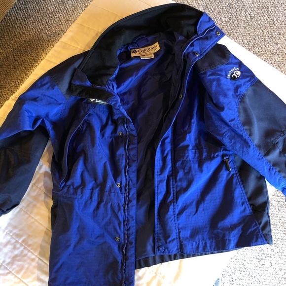 Columbia double layer blue coat - Boys size 14 - Picture 3 of 4
